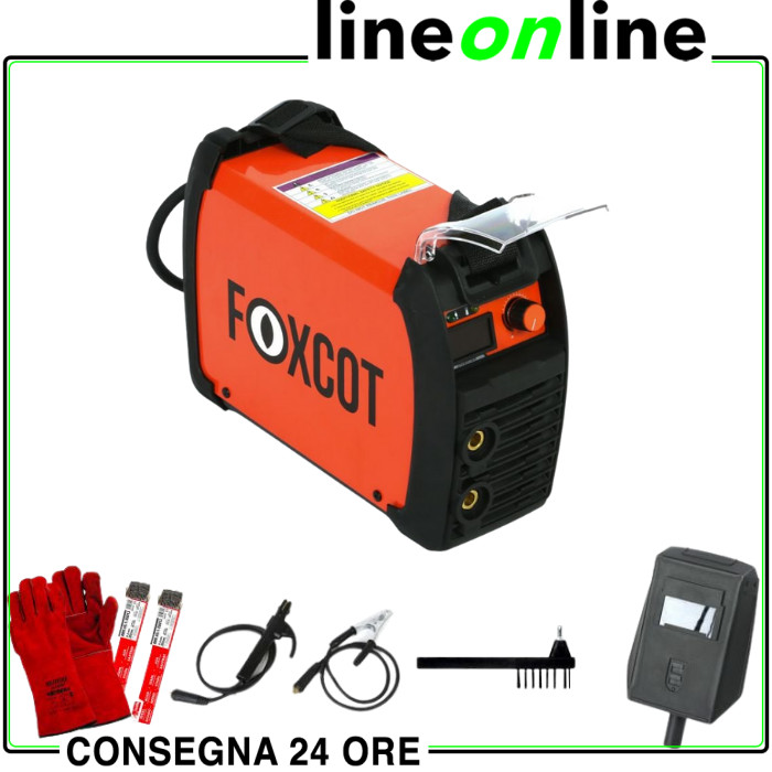 Saldatrice Inverter 145A Foxcot MMA - Kit Accessori Professionale Reti Casa