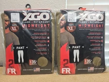 2x XGO Phase 2 Mid-weight Flame Retardant Thermal Pants Mens XL (F4)