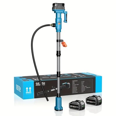 740GPH 21V Cordless Stick Water Transfer Pump with 2×4000mAh Batteries & Charger
