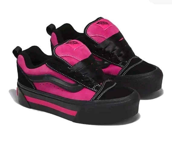Vans Off The Wall Knu Skool Stack Platform Skater Shoes Men's 6.5 Women's 8 NWOB