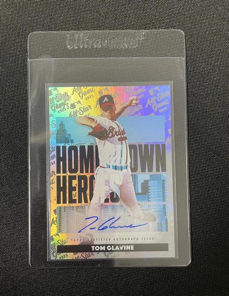 Mega caja Topps ASG 2025 Tom Glavine Homegrown Heroes autógrafo en tarjeta automática Foto 3 de 4