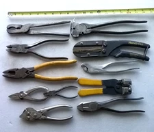 Vntg 11 PLIERS  LOT • Mechanics  CRAFTSMAN PEXTO UTICA KLEIN Bell Sys. SARGENT