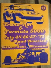 1975 Trans-amformula 5000 Race Program Road America Elkhart Lake Wisconsin 1975 Trans-amformula 5000 Race Program Road America Elkhart Lake Wisconsin