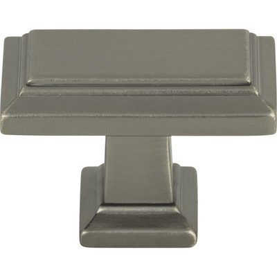 Atlas 290-SL Sutton Place 1 7/16'' Length Rectangle Cabinet Knob Slate