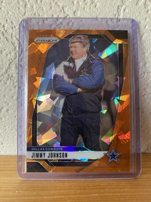 2024 Panini Prizm - Jimmy Johnson #82 Orange Ice Prizm Dallas Cowboys
