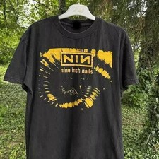 Nine inch Nails Band Black Short Sleeve Cotton T-shirt Unisex S-5XL