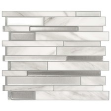 Smart Tiles Peel Stick Backsplash 5-Sheets 9.63x11.56" Wall Tile Kitchen Bath