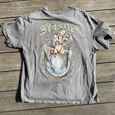 Vintage Thrashed Faded Hustler T-Shirt Size XL