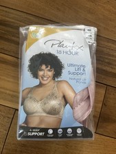 Playtex 18 Hour Bra Wirefree Ultimate Lift True 42C Support Womens 4745 Pink