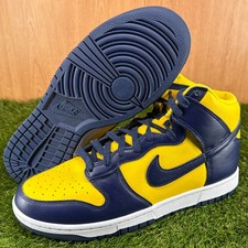 Nike Dunk High Michigan 2025 Lifestyle Sneakers HF3143-700 Men's Size 10
