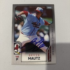 BRYCEN MAUTZ Choice Springfield Cardinals Card #27 Autographed Signed