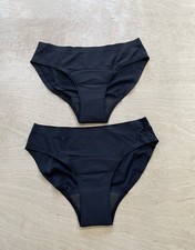 Knix Women's Super Absorbency Leakproof Bikini Lot Of 2 Underwear Sz XS Black