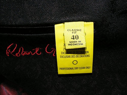 GILET UOMO NERO ROBERT GRAHAM STILE ARTISTICO ABBOTTONATO TG 40R ETICHETTA SMALL O MED - Foto 11 di 18