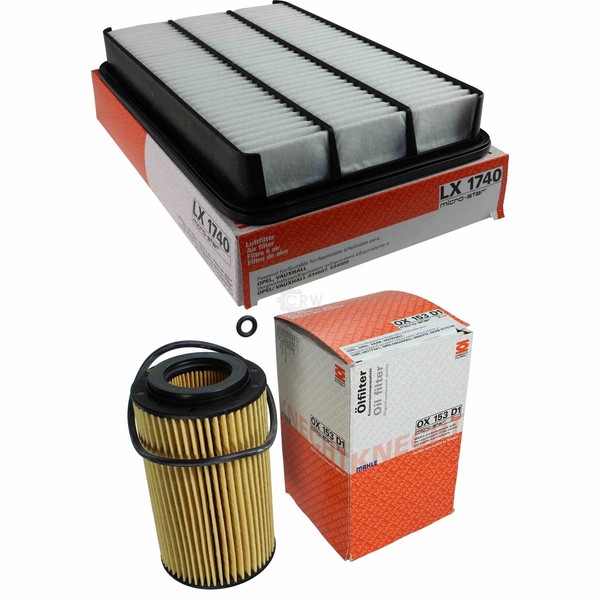 Mahle / Knecht Set Filterpaket Luftfilter LX 1740 ÖLfilter OX 153D1-image