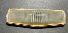 Vintage 1941-1947 Hudson Dome Light Lens Opaque Chrome Trim 7l X 2w