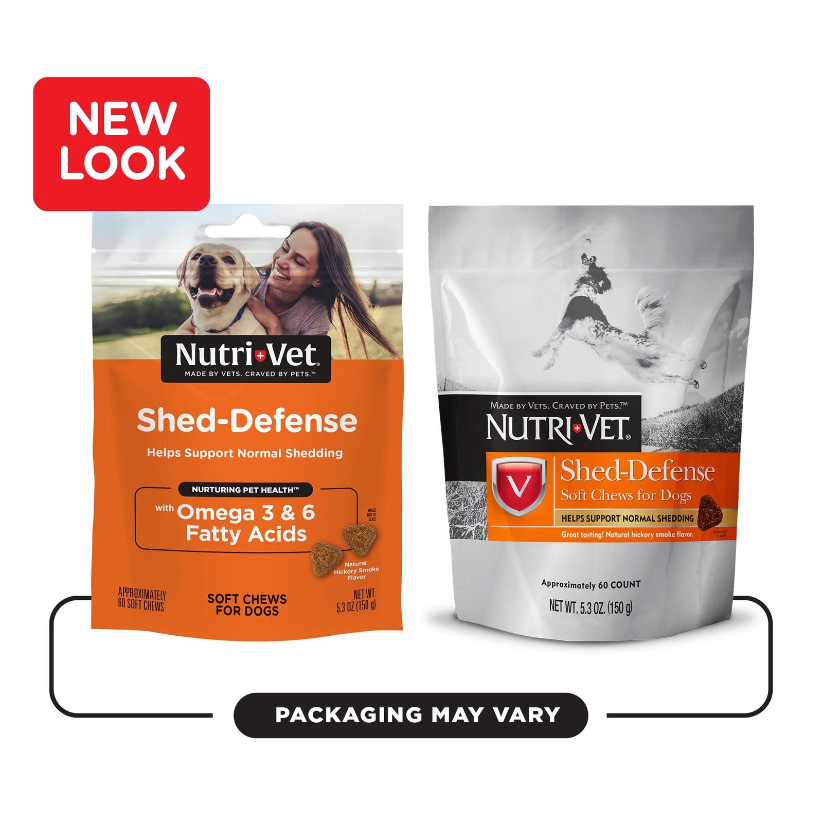 Nutri-Vet Shed Defense Coat Care Soft Chews for Dogs 60ct.