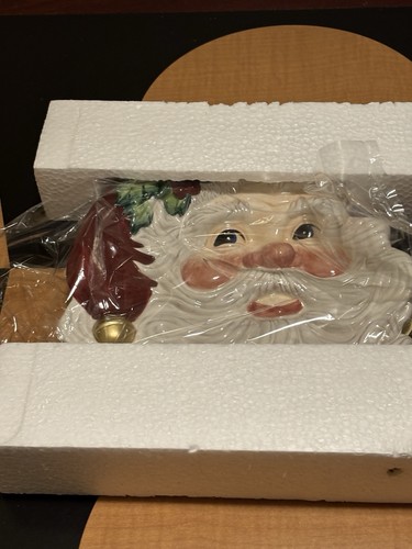 Piatto vintage Fitz & Floyd Essentials Natale Natale Babbo Natale Canape 2051/5-J - Foto 6 di 6