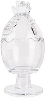 Clayre & Eef 6GL4989 Vorratsglas Mit Deckel Hahnen-Design Ø 10X22 Cm