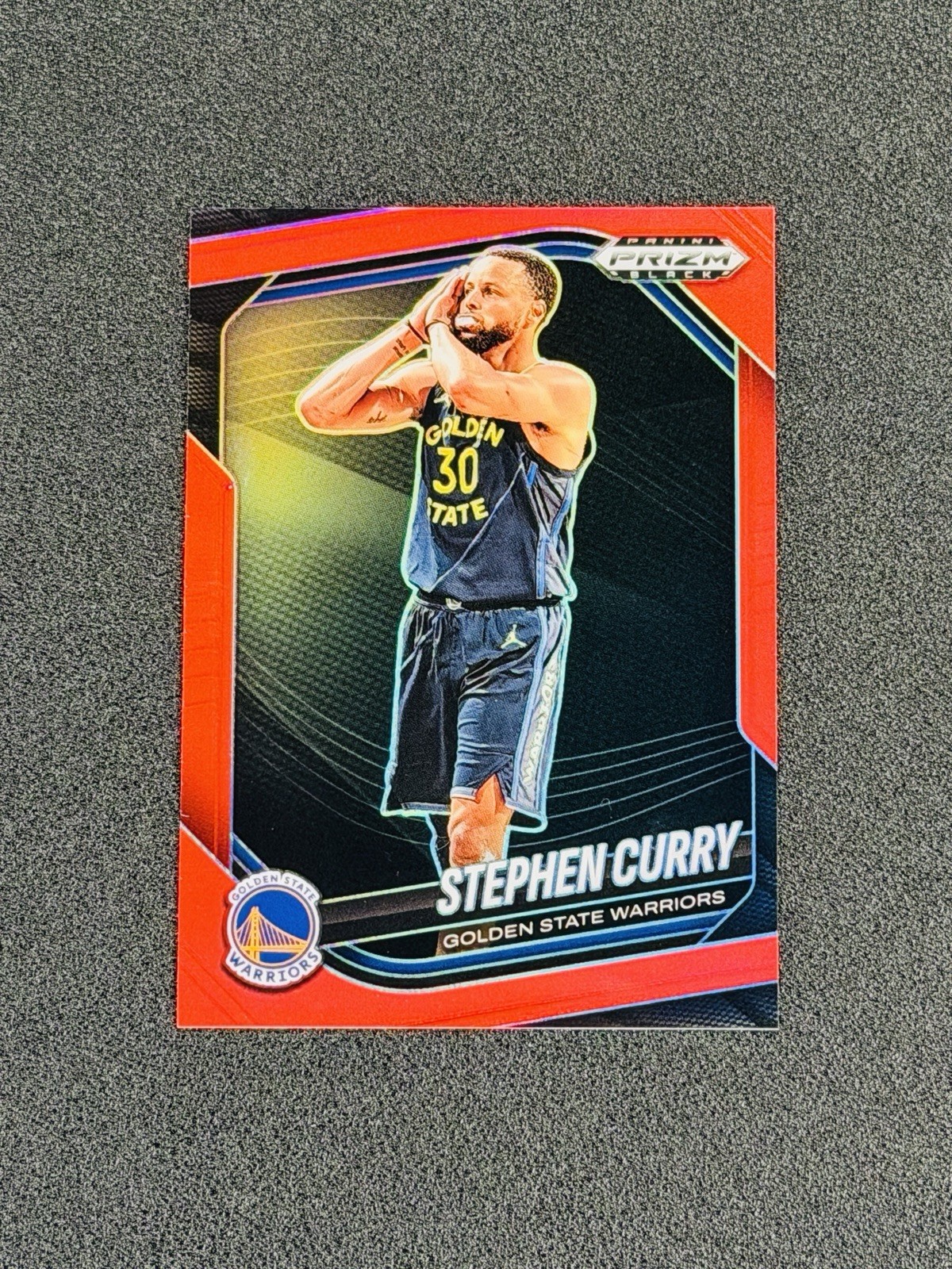 2024-25 Panini Prizm Black STEPHEN CURRY /299 Red Prizm "Night Night" #7
