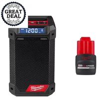 Li-Ion Cordless Bluetooth/Am/Fm Jobsite Radio12V Lithium-Ion 2.5Ah Battery Pack