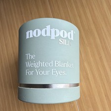 nodpod Nodpod Silk Weighted Sleep Eye Mask, Green, Silk/Polyester, 9 oz