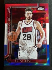 2025-26 Topps Chrome - Alperen Sengun #98 Red White & Blue Refractor