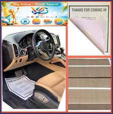 New Heavy Duty Disposable Paper Floor Mats 250 Case Plastic Coated 17x20