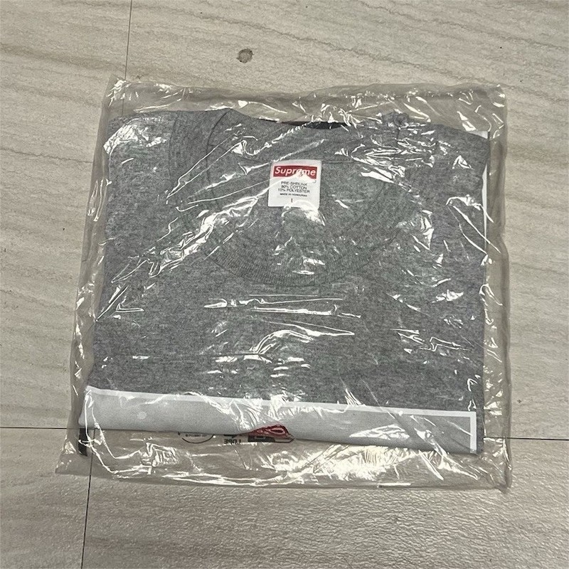 Supreme NBA Youngboy Tee FW23 Men's L Gray Graphic Print Crew Neck Short
