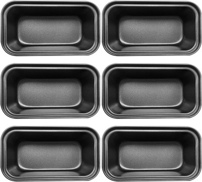 6 PCS Mini Nonstick Carbon Steel Baking Bread Pan,Mini Loaf Pans,Small Banana Br
