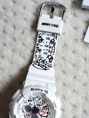 NIB RARE HELLO KITTY 2016 Graffiti BABY-G Watch CASIO G-SHOCK BA