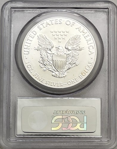 2015-W Silver Eagle First Strike Struck at West Point PCGS MS 69 Silver Label - Picture 2 of 4