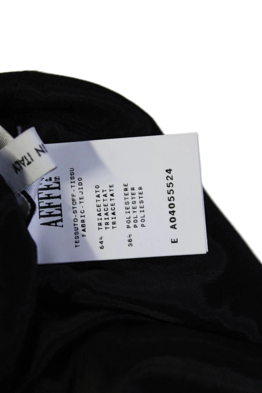 Abito Moschino donna nero girocollo spacco schiena senza maniche tubino taglia 8