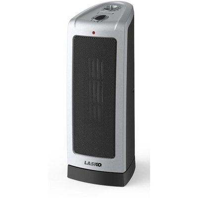 #ad Lasko Up to 1500 Watt Ceramic Tower Indoor Electric Space Heater with Thermostat $44.90