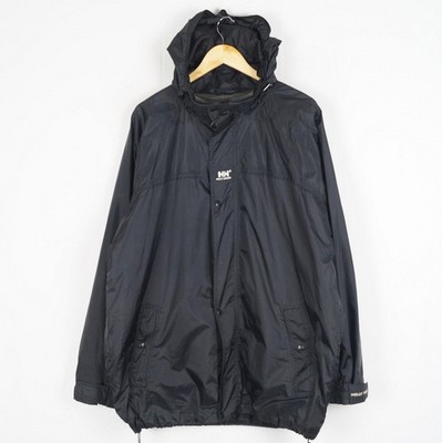 HELLY HANSEN Herren Jacke Gr. XL schwarz Kapuze Full Zip Windbreaker Nylon