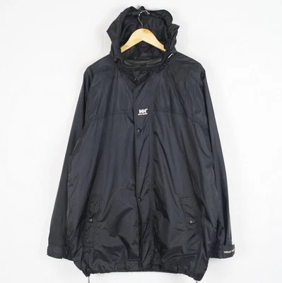 Veste homme HELLY HANSEN taille XL noire à capuche Full Zip coupe-vent nylon - Photo 1/4