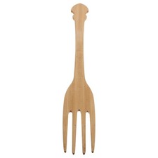  Funny Jumbo Fork Photo Booth Prop - Forchetta da servizio in legno oversize per festa