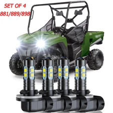 Fit Arctic Cat Prowler 650 HDX 500 700 HI/Lo Beam Headlight Light Bulbs 4pcs