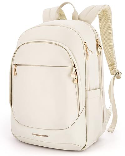 Anti Theft 15.6 Inch Laptop Backpack for Women - 05-Beige