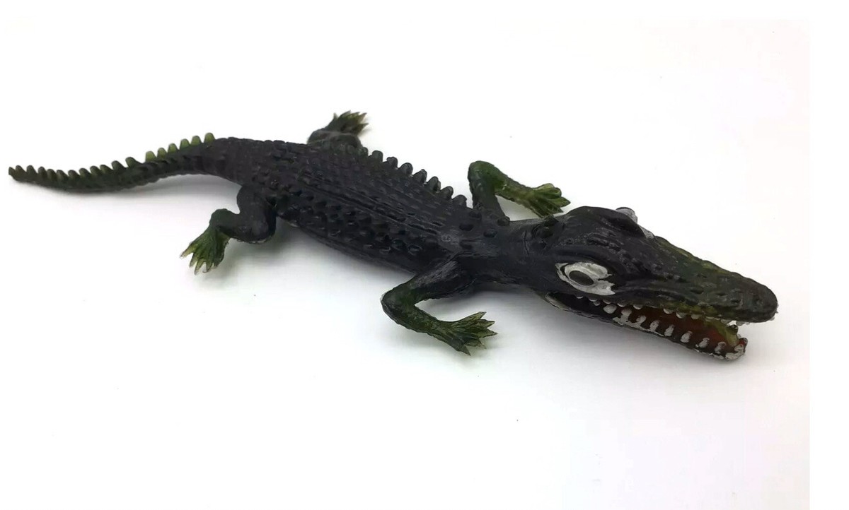 Vintage 1960s/1970s Rubber Jiggler alligator CROCODILE 8