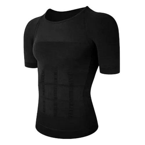 Gynäkomastie Compress Tanktop Männer Abnehmen Body Shaper Weste Bauchweg Shirt - Bild 23 von 26