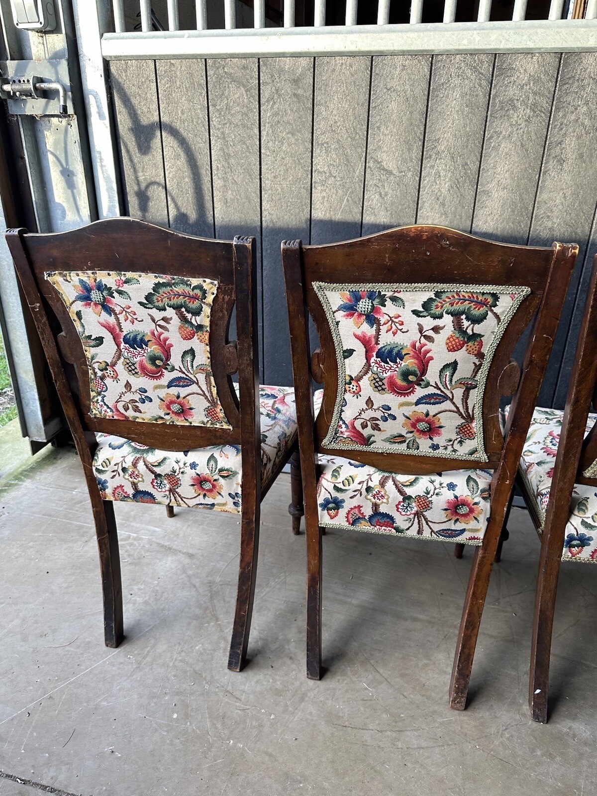 Set of four Victorian chairs for reupholstering eBay