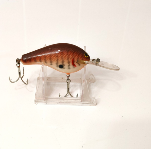 Vintage Bagley Balsa ET3 Extra Tasty Crankbait – Leurre Bois Bavette Carrée
