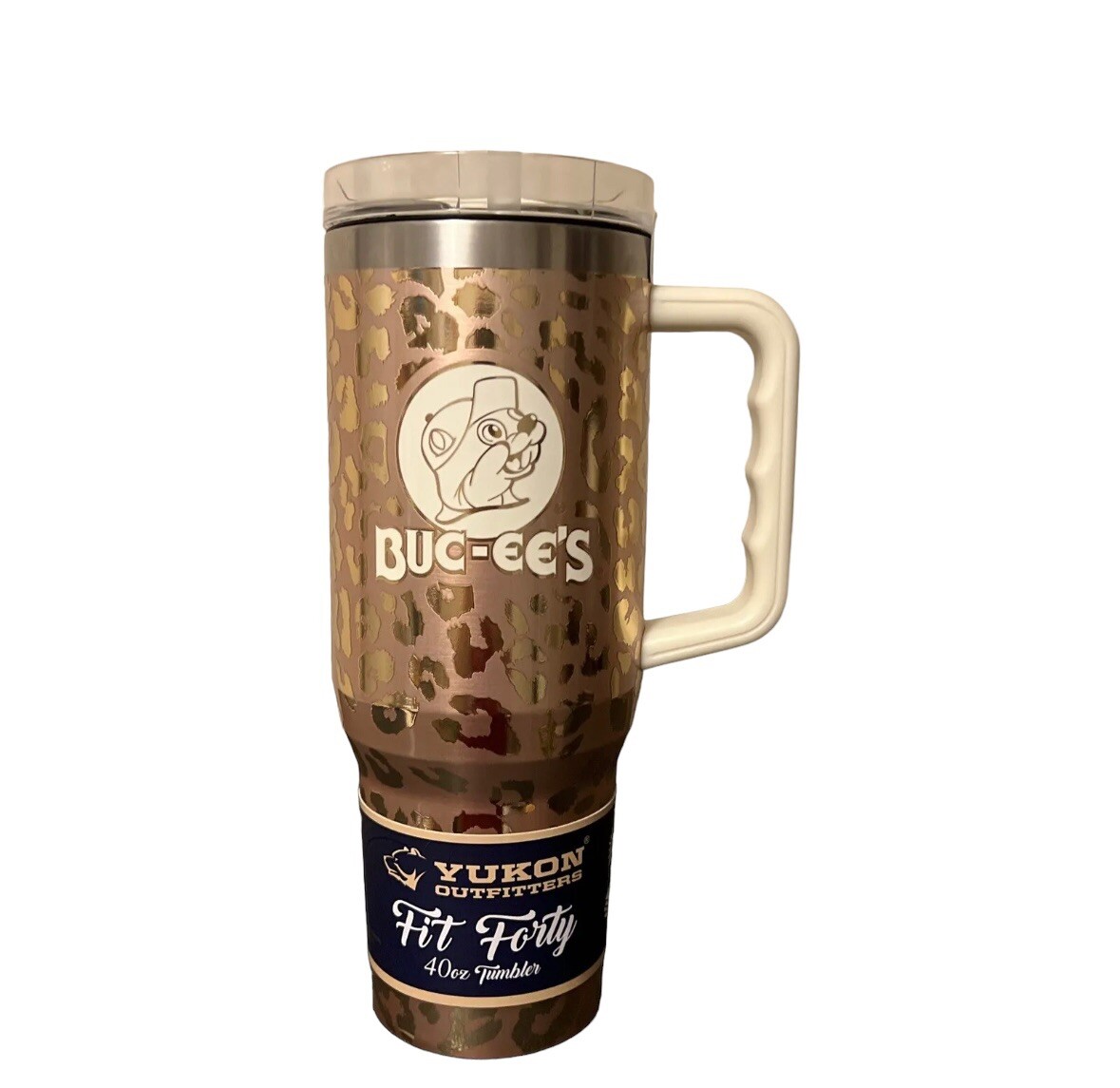 Yukon Outfitters Buc-ee's Bucees Leopard Cheetah 40 oz