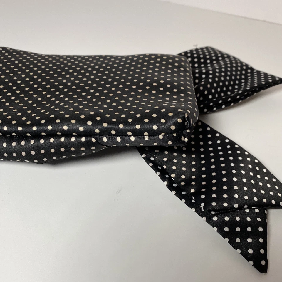 Bolso sin asas Steve Madden satinado cremallera cartera lazo lunares retro gema bola cremallera tirar Foto 3 de 4