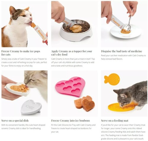 Catit Creamy Cat Lickable Pet Treat Snacks Tuna Chicken Shrimp & Salmon 80 x 10g - Picture 3 of 8