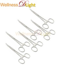 6 Kelly Hemostat Forceps 5.5" Curved O.R. Grade Surgical Dental Instruments