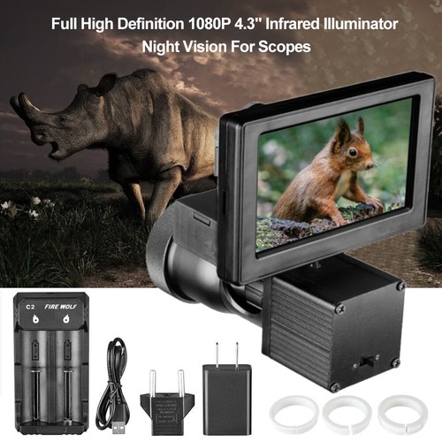 4.3" Night Vision Scope All-in-one Hunting Sight Infrared 850nm IR Camera US