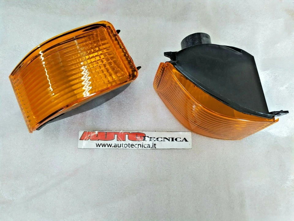 COPPIA FRECCE ANTERIORI ARANCIONI OMOLOGATE LANCIA DELTA EVOLUZIONE EVO FANALE - Immagine 4 di 4