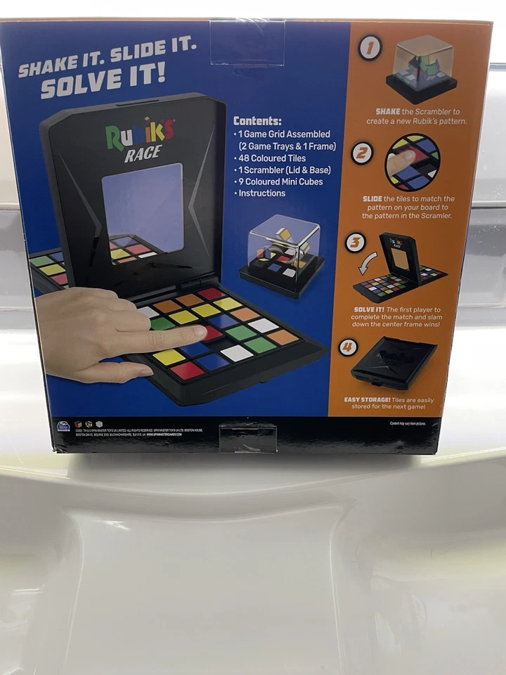 Rubik's Race Game - Shake It, Slide It, Solve It - Spin Master - Box Damage - Image 4 of 4