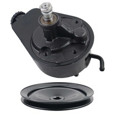 Bbc Sbc Black Power Steering Pump W Single Groove Pulley For Chevy Buick Gmc